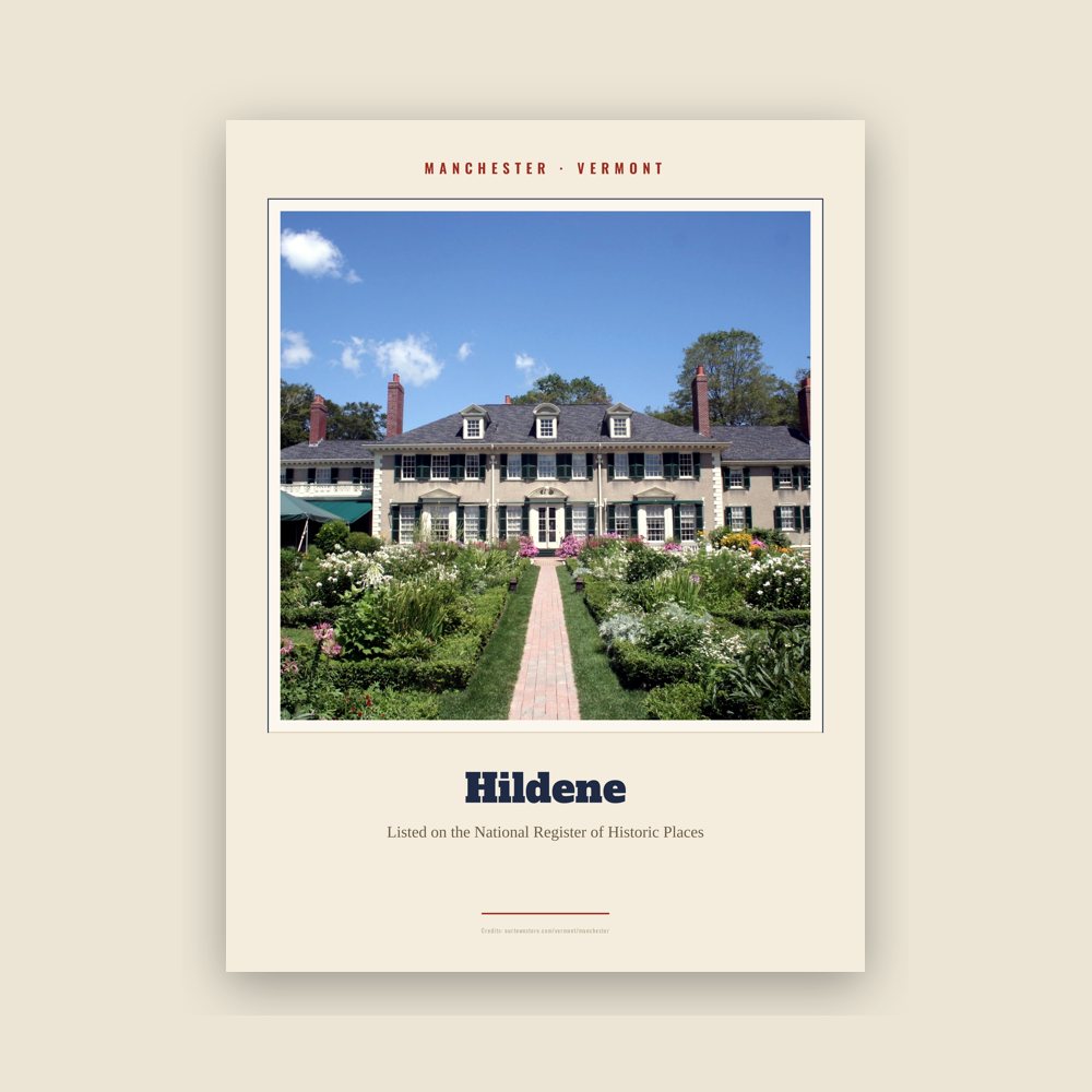 Manchester Hildene Landmark Print