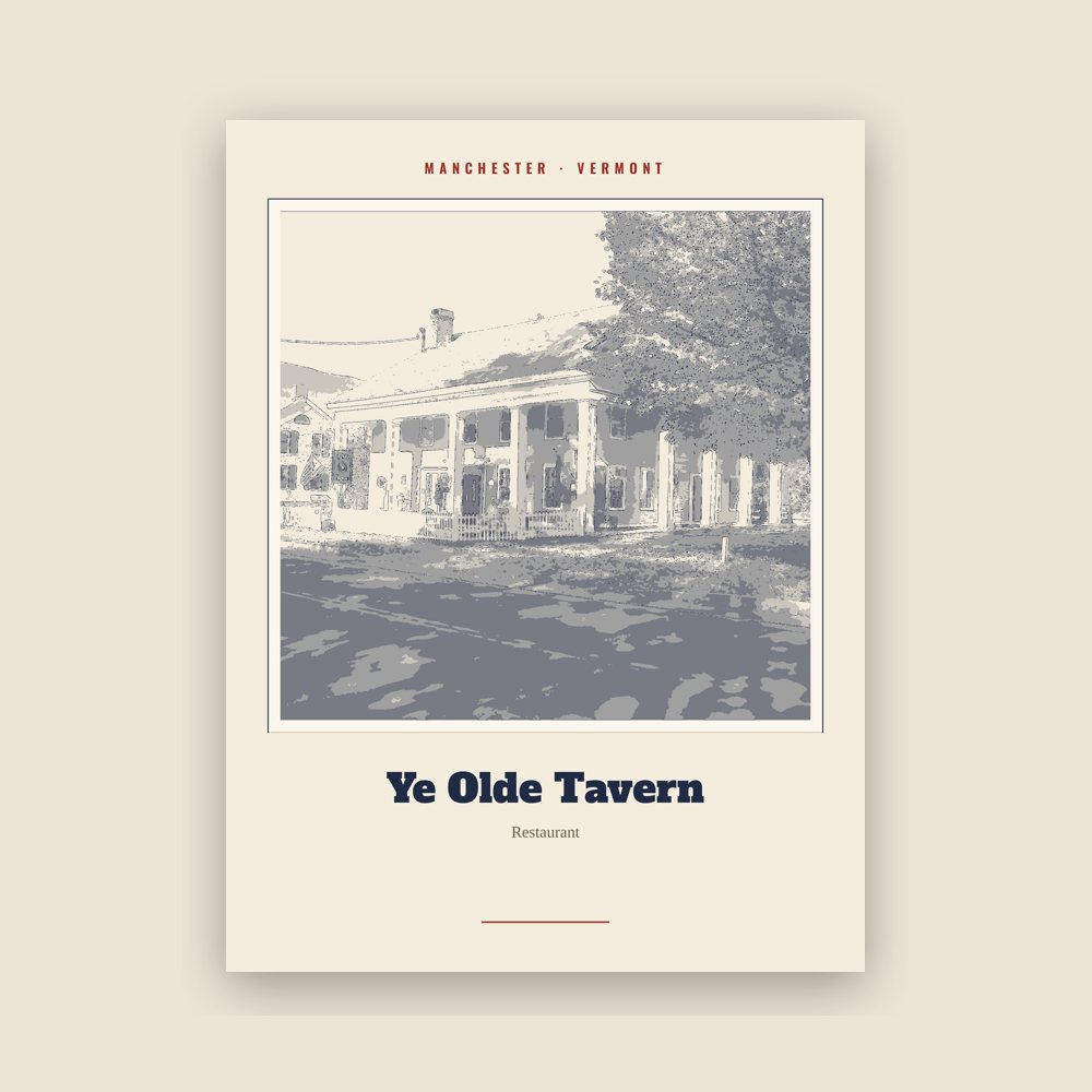 Manchester Ye Olde Tavern Landmark Print