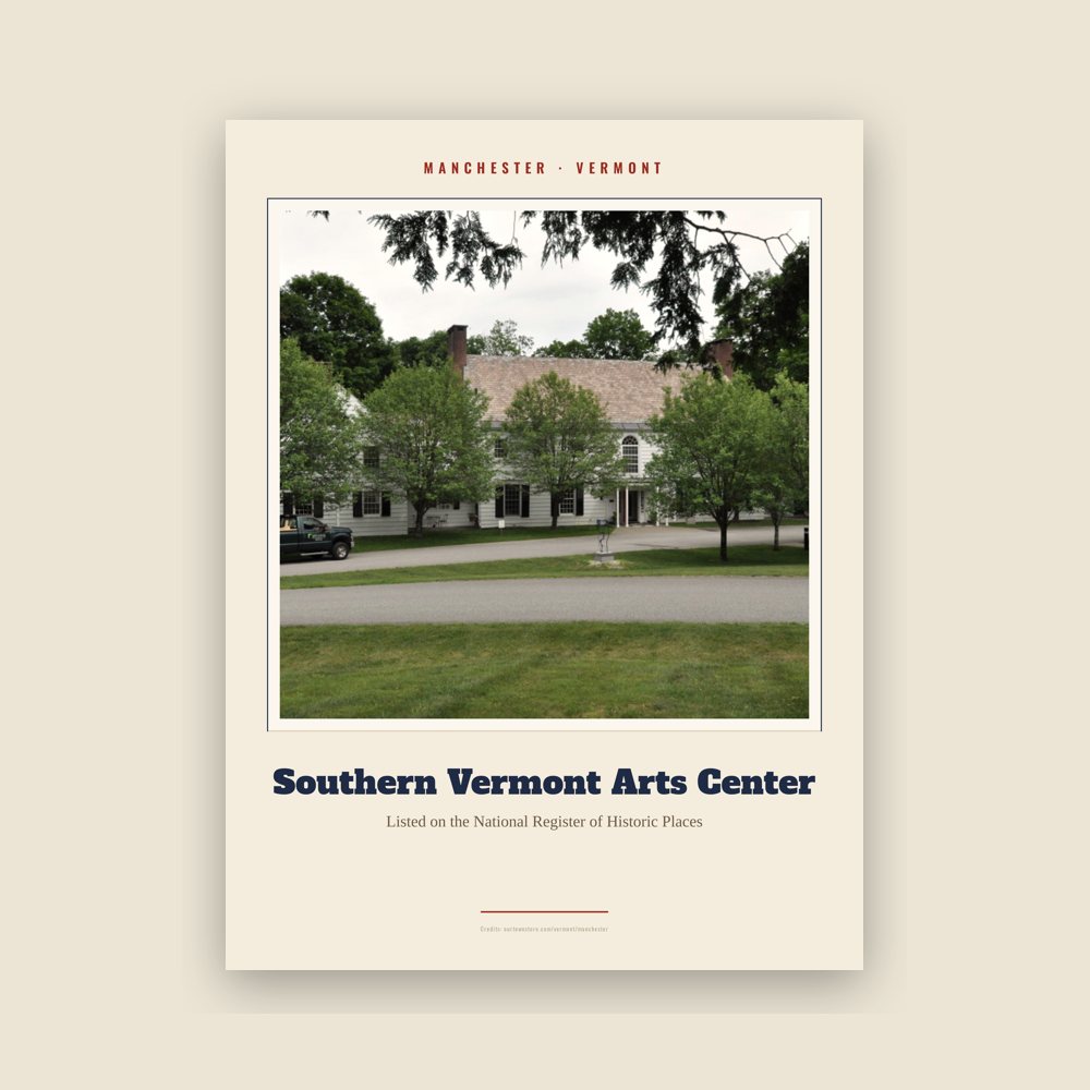 Manchester Southern Vermont Arts Center Landmark Print