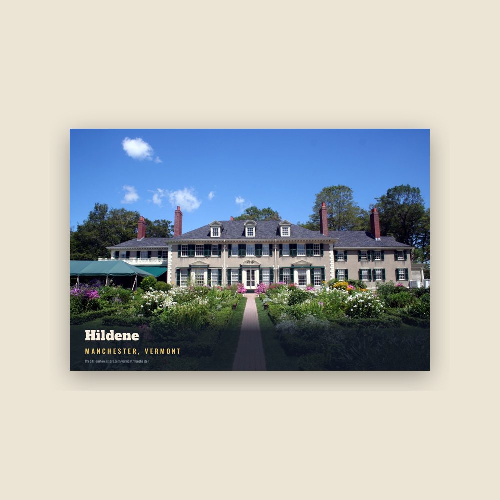 Manchester Hildene Postcard