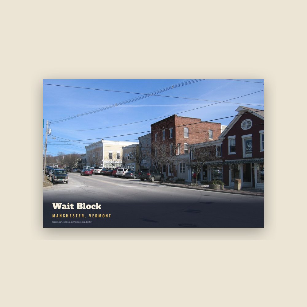 Manchester Wait Block Postcard