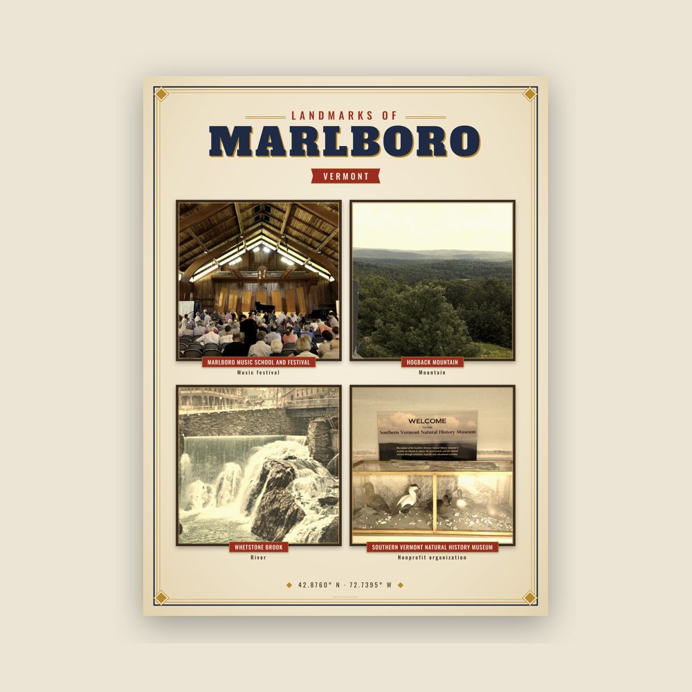 Marlboro Landmarks Photo Poster