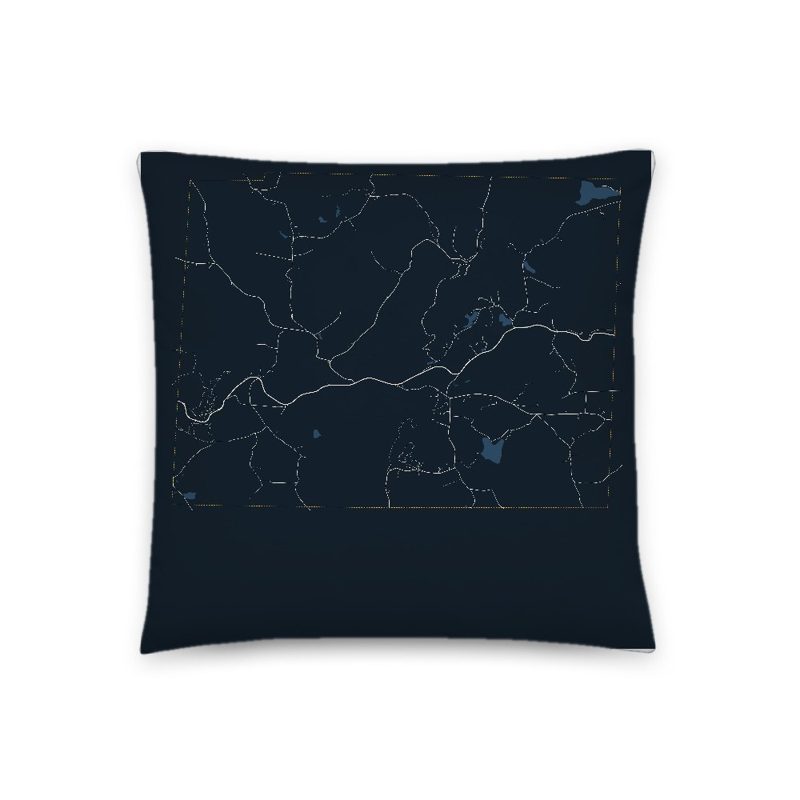 Marlboro Map Throw Pillow