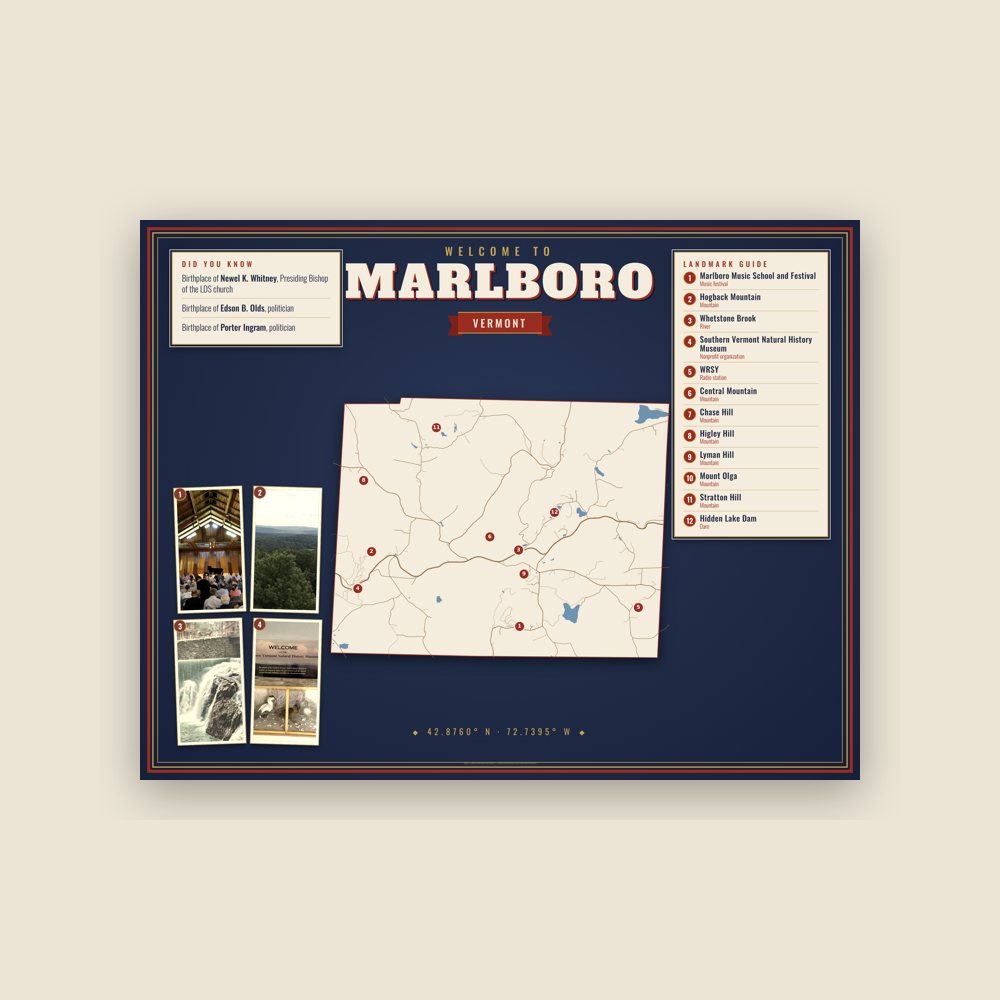 Marlboro Map Placemat