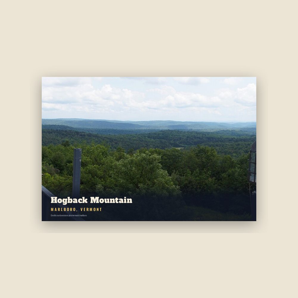 Marlboro Hogback Mountain Postcard