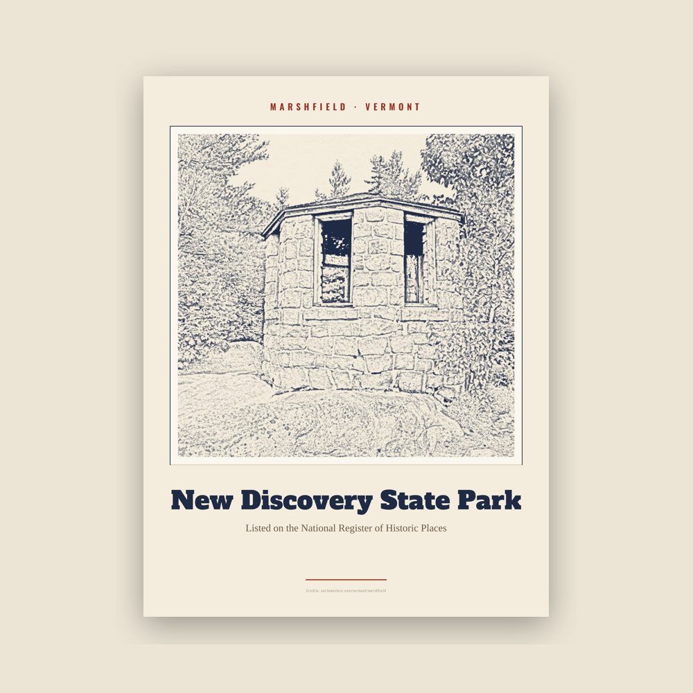 Marshfield New Discovery State Park Landmark Print
