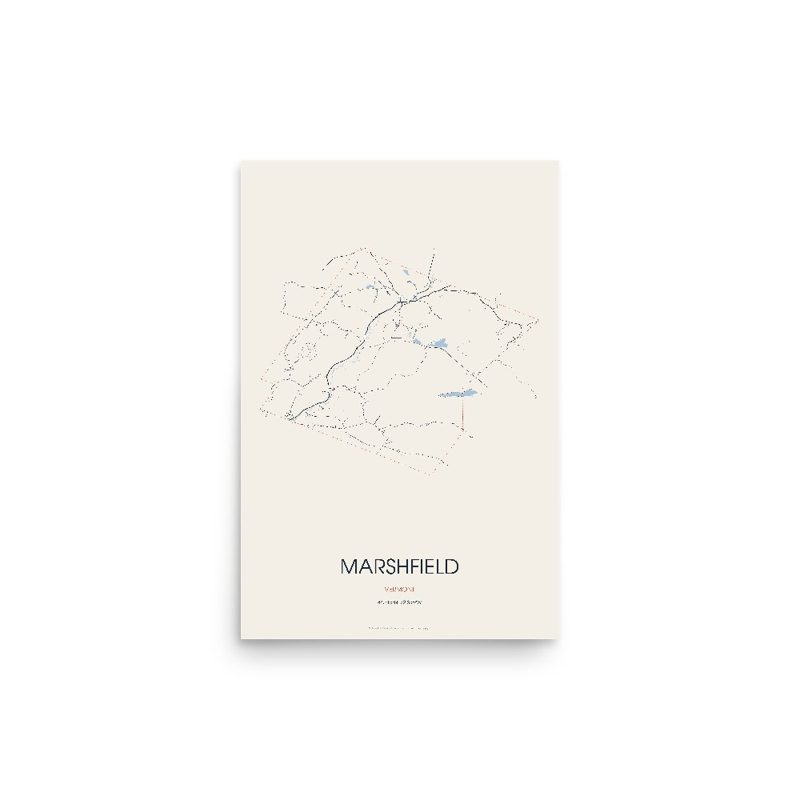 Marshfield Street Map Poster · Linen