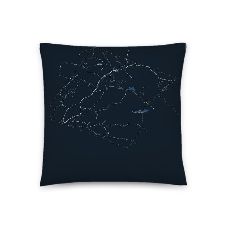 Marshfield Map Throw Pillow