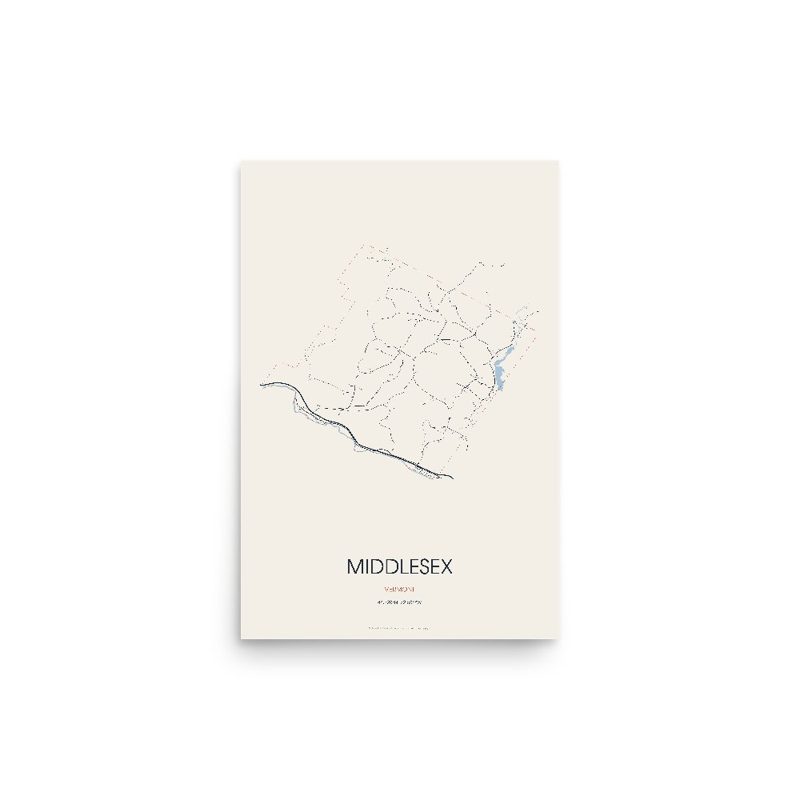 Middlesex Street Map Poster · Linen
