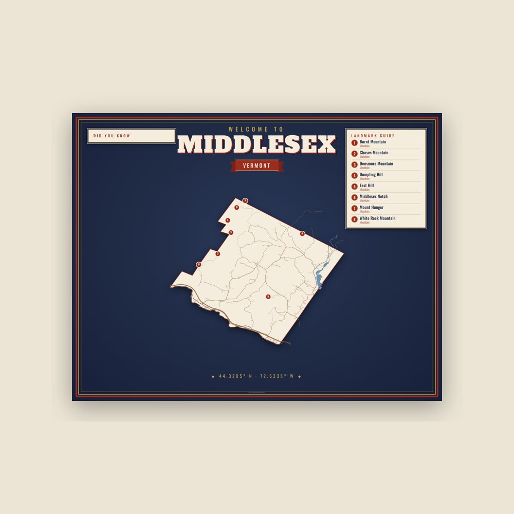 Middlesex Map Placemat