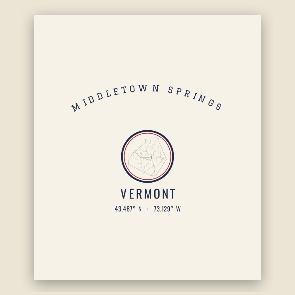 Middletown Springs Hometown Ornament