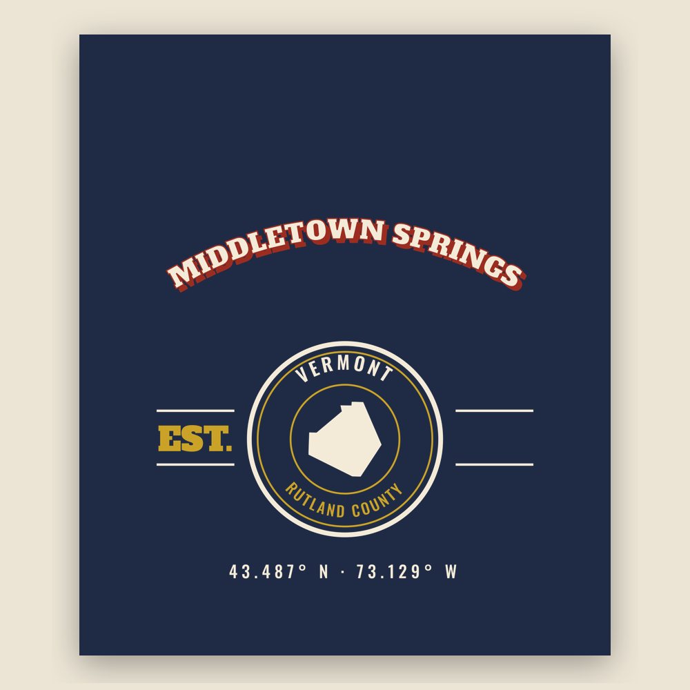 Middletown Springs Est. Tee