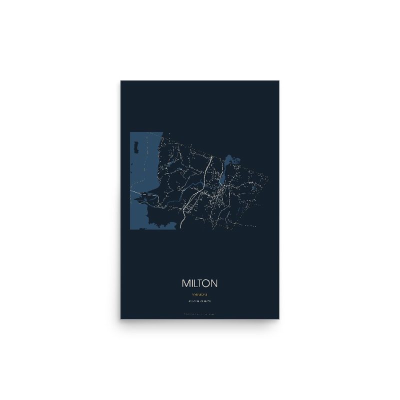 Milton Street Map Poster · Midnight
