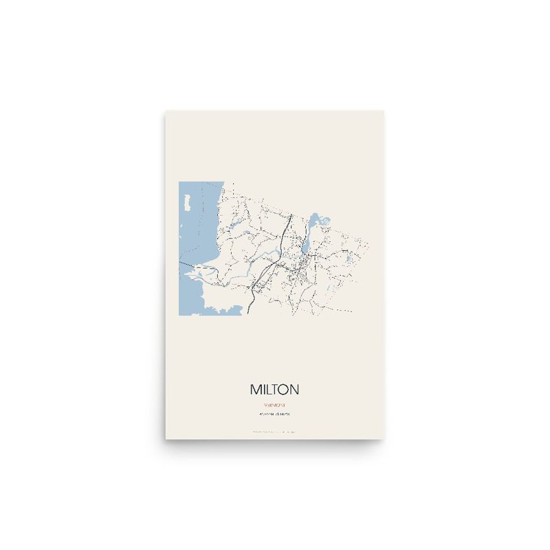 Milton Street Map Poster · Linen
