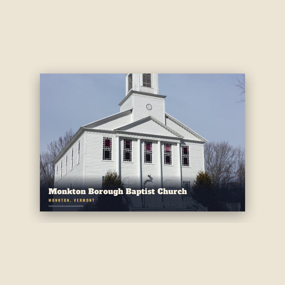 Monkton Monkton Borough Baptist Church Postcard