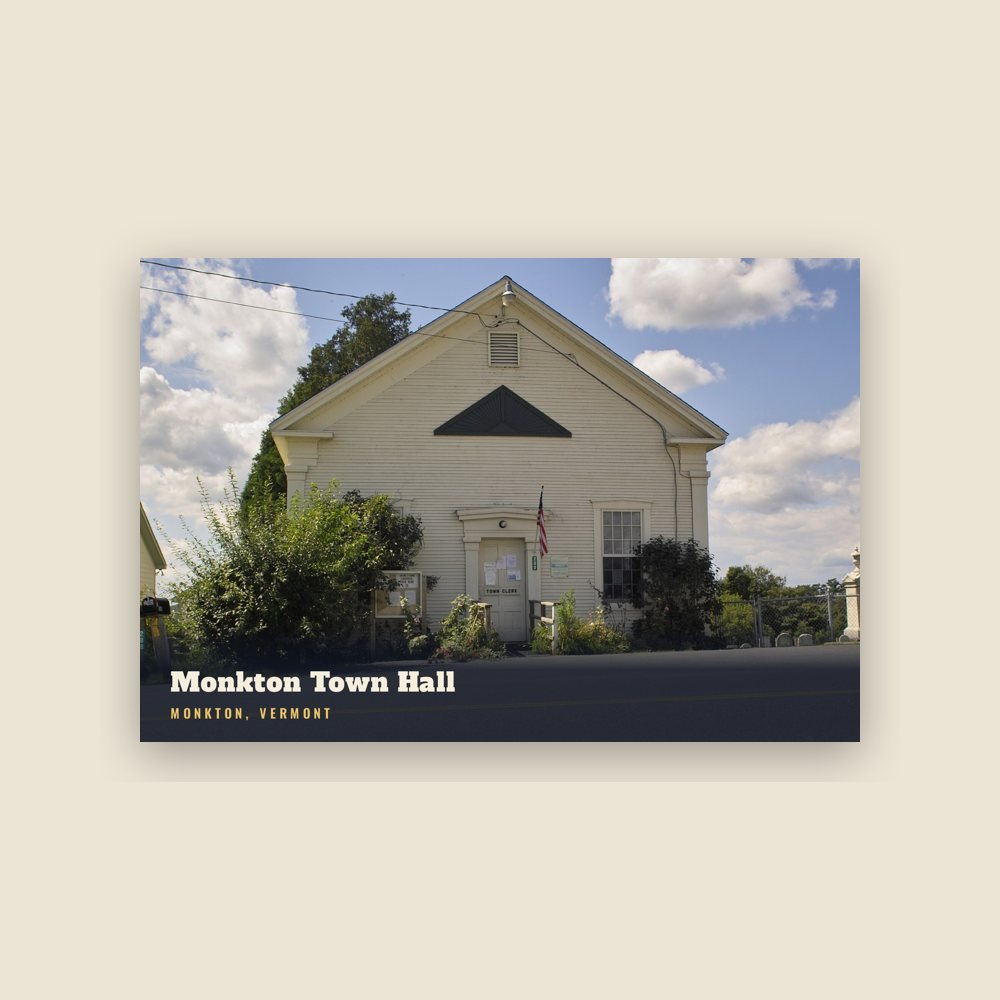 Monkton Monkton Town Hall Postcard