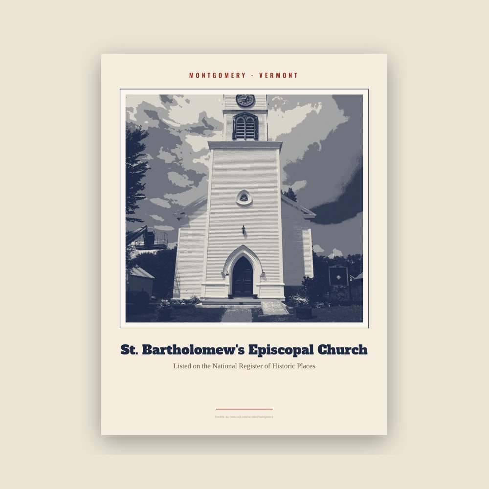 Montgomery St. Bartholomew's Episcopal Church Landmark Print