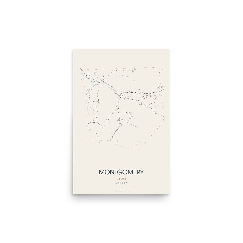 Montgomery Street Map Poster · Linen