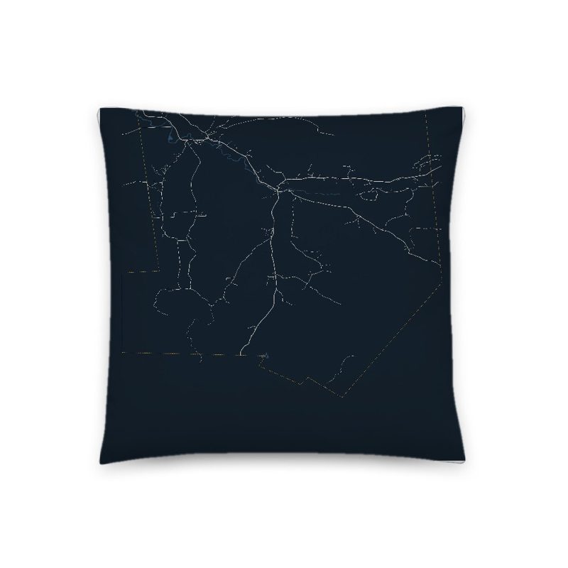 Montgomery Map Throw Pillow