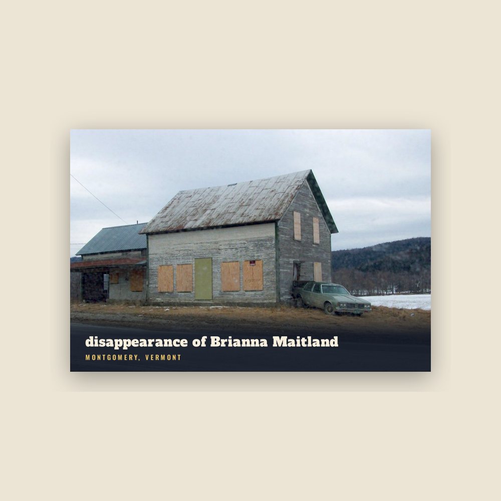 Montgomery disappearance of Brianna Maitland Postcard