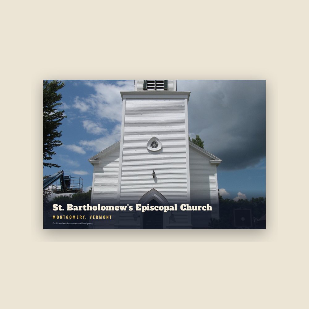 Montgomery St. Bartholomew's Episcopal Church Postcard