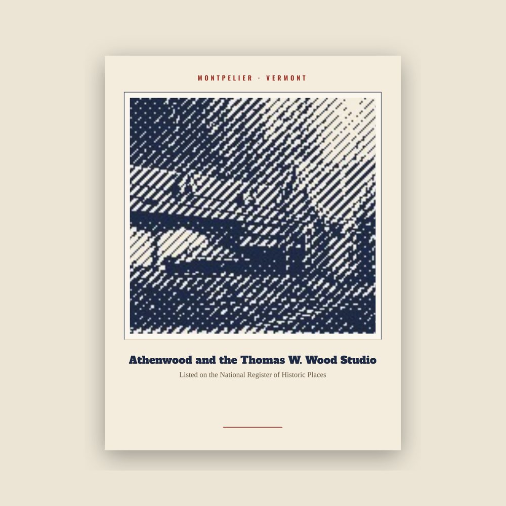 Montpelier Athenwood and the Thomas W. Wood Studio Landmark Print