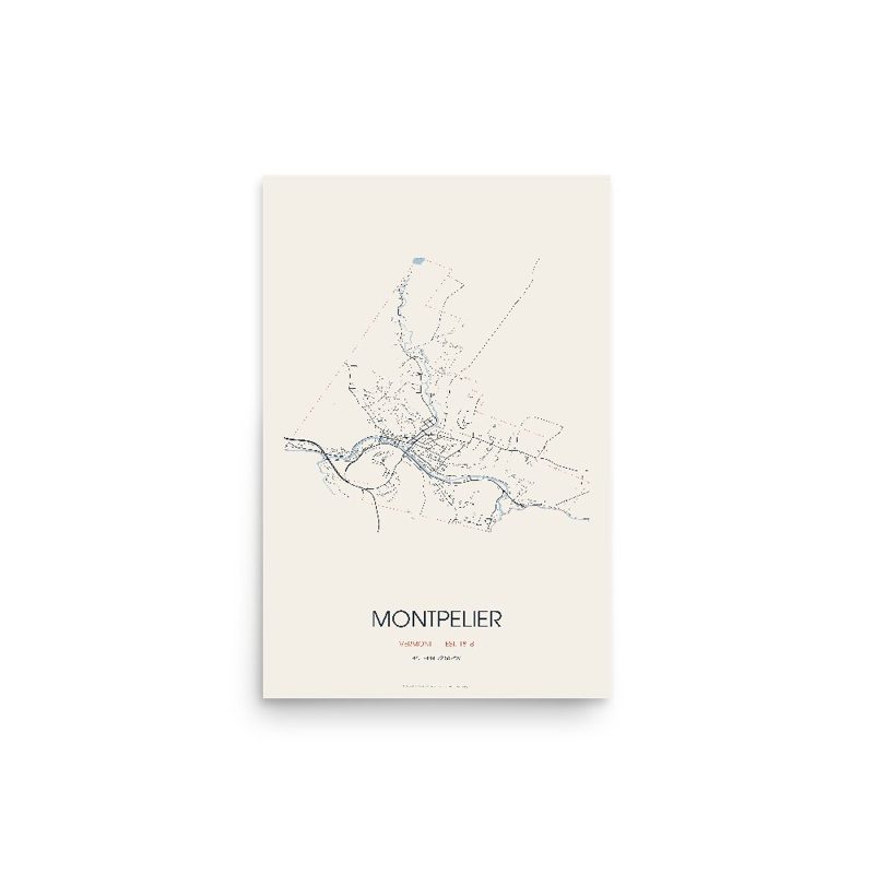 Montpelier Street Map Poster · Linen