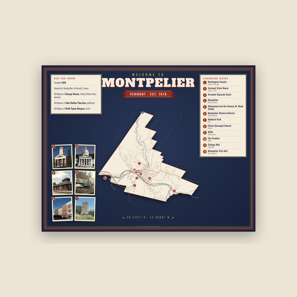 Montpelier Map Placemat