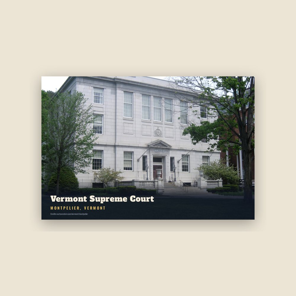 Montpelier Vermont Supreme Court Postcard