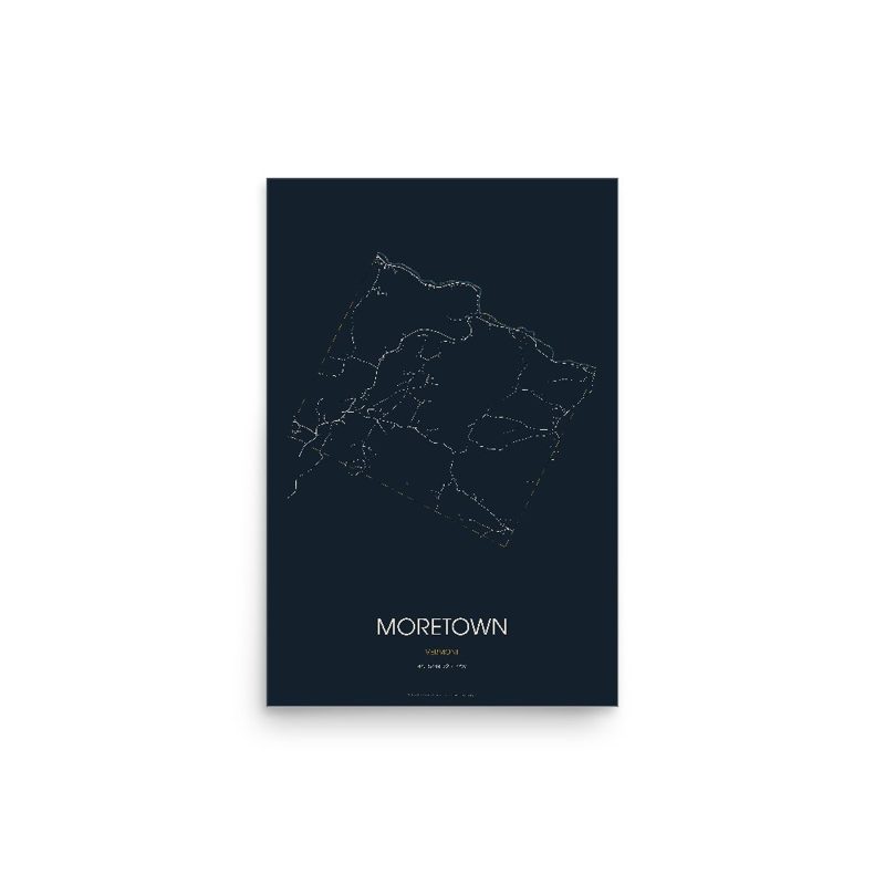 Moretown Street Map Poster · Midnight