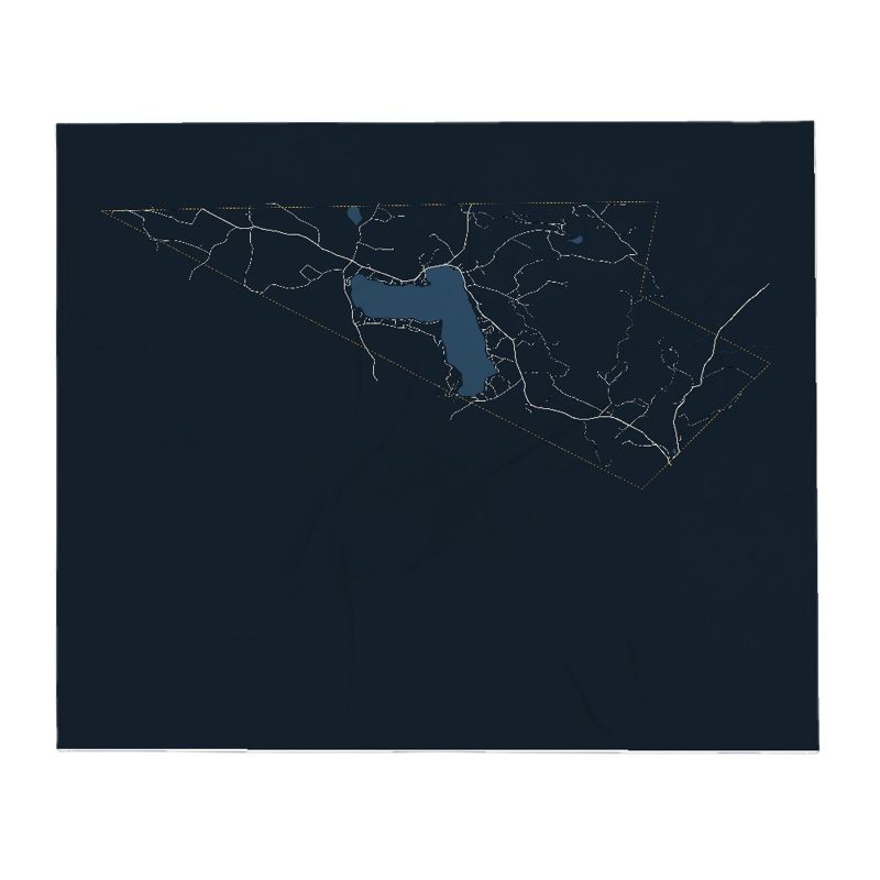 Morgan Street Map Throw Blanket