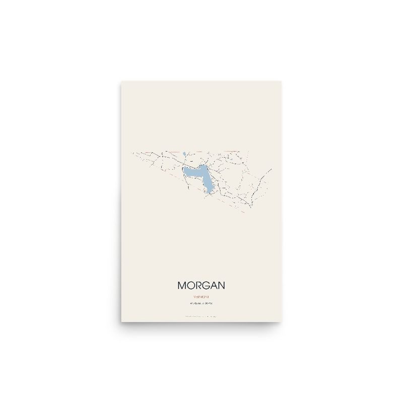 Morgan Street Map Poster · Linen