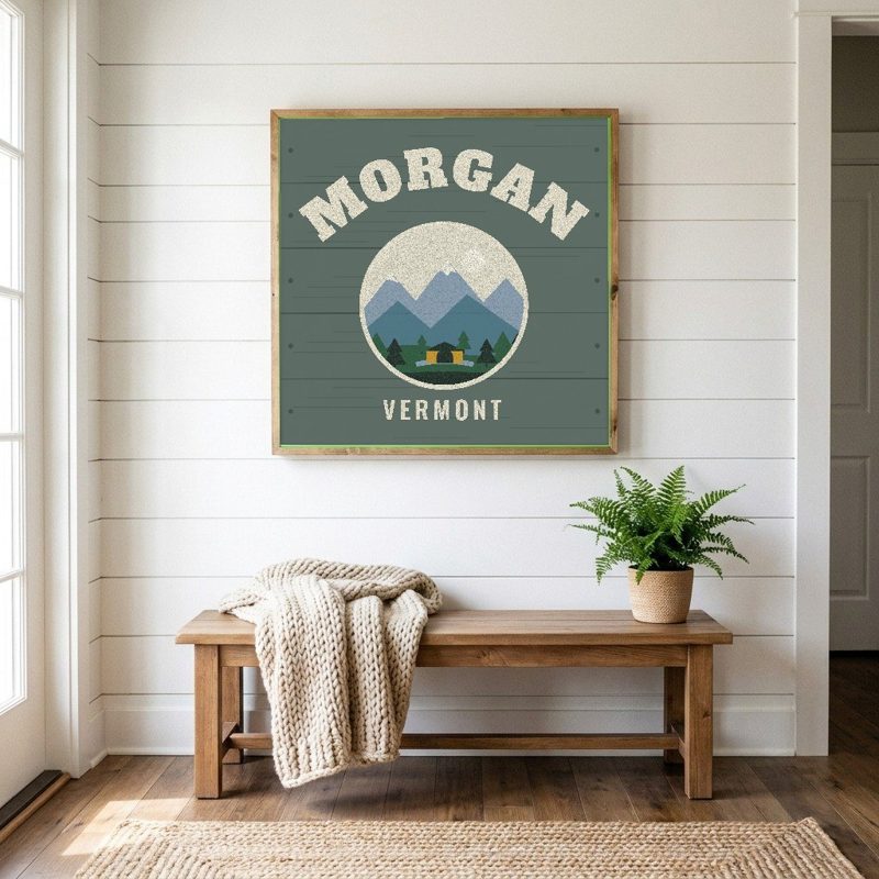 Morgan Hometown Wood Sign