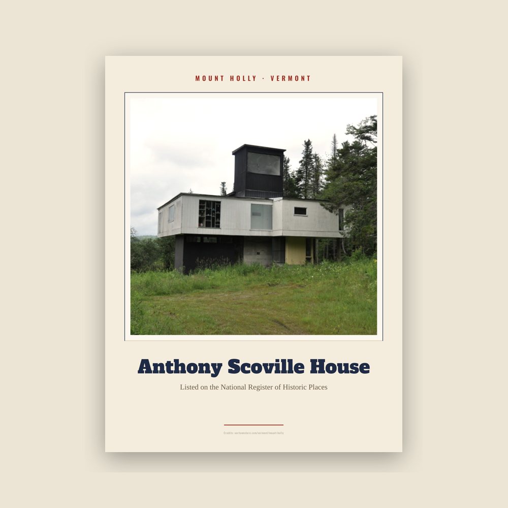 Mount Holly Anthony Scoville House Landmark Print