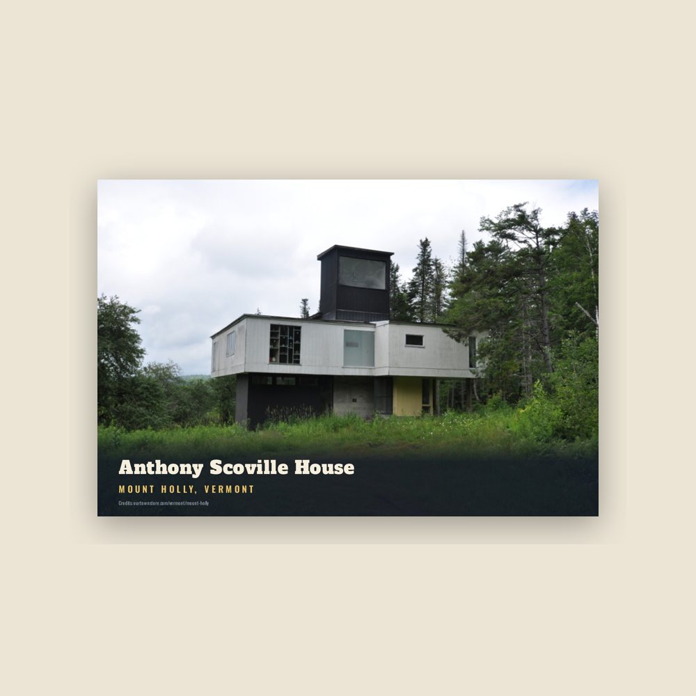 Mount Holly Anthony Scoville House Postcard