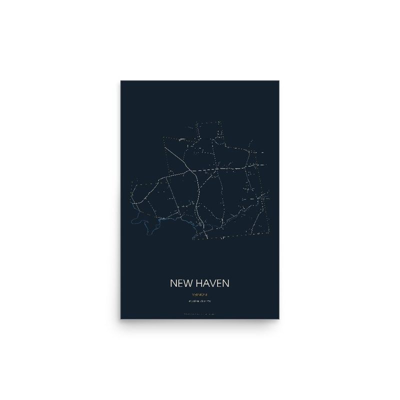 New Haven Street Map Poster · Midnight