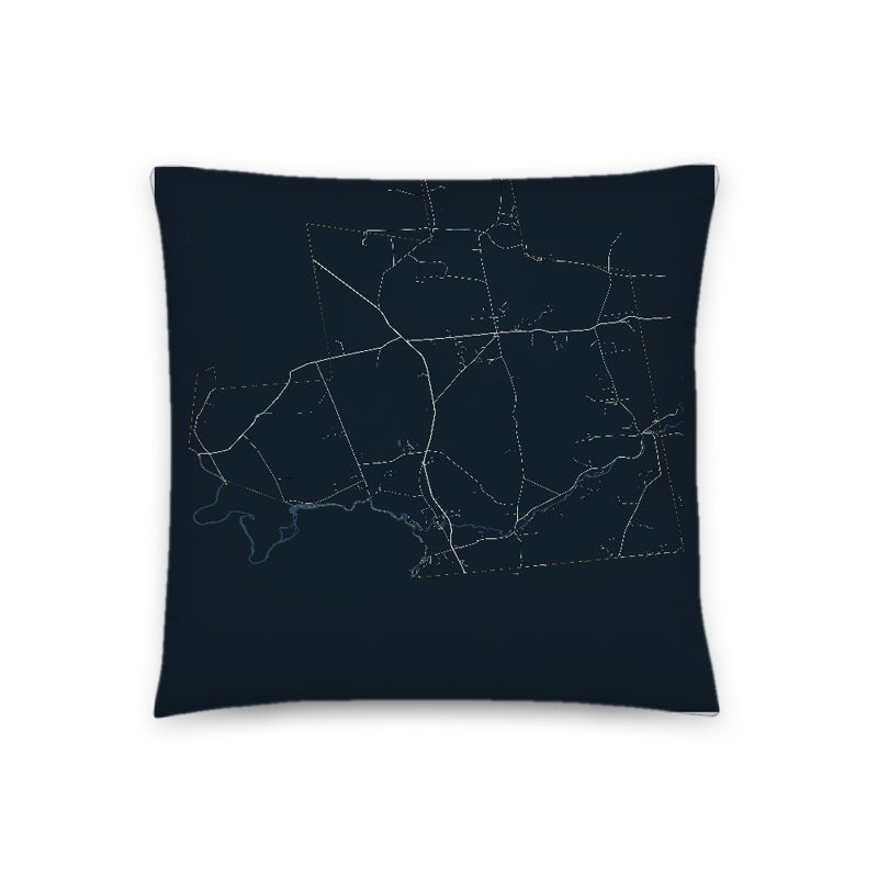 New Haven Map Throw Pillow