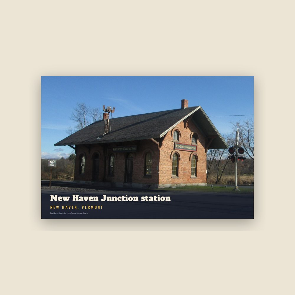 New Haven New Haven Junction station Postcard