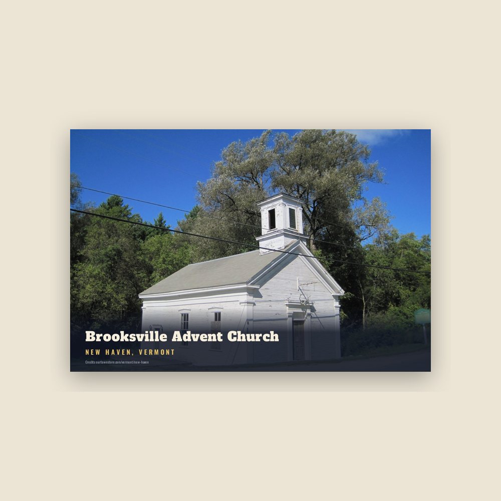New Haven Brooksville Advent Church Postcard