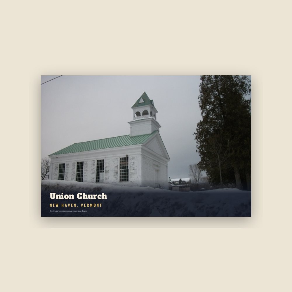New Haven Union Church Postcard
