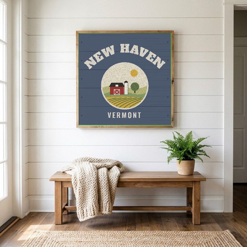 New Haven Hometown Wood Sign