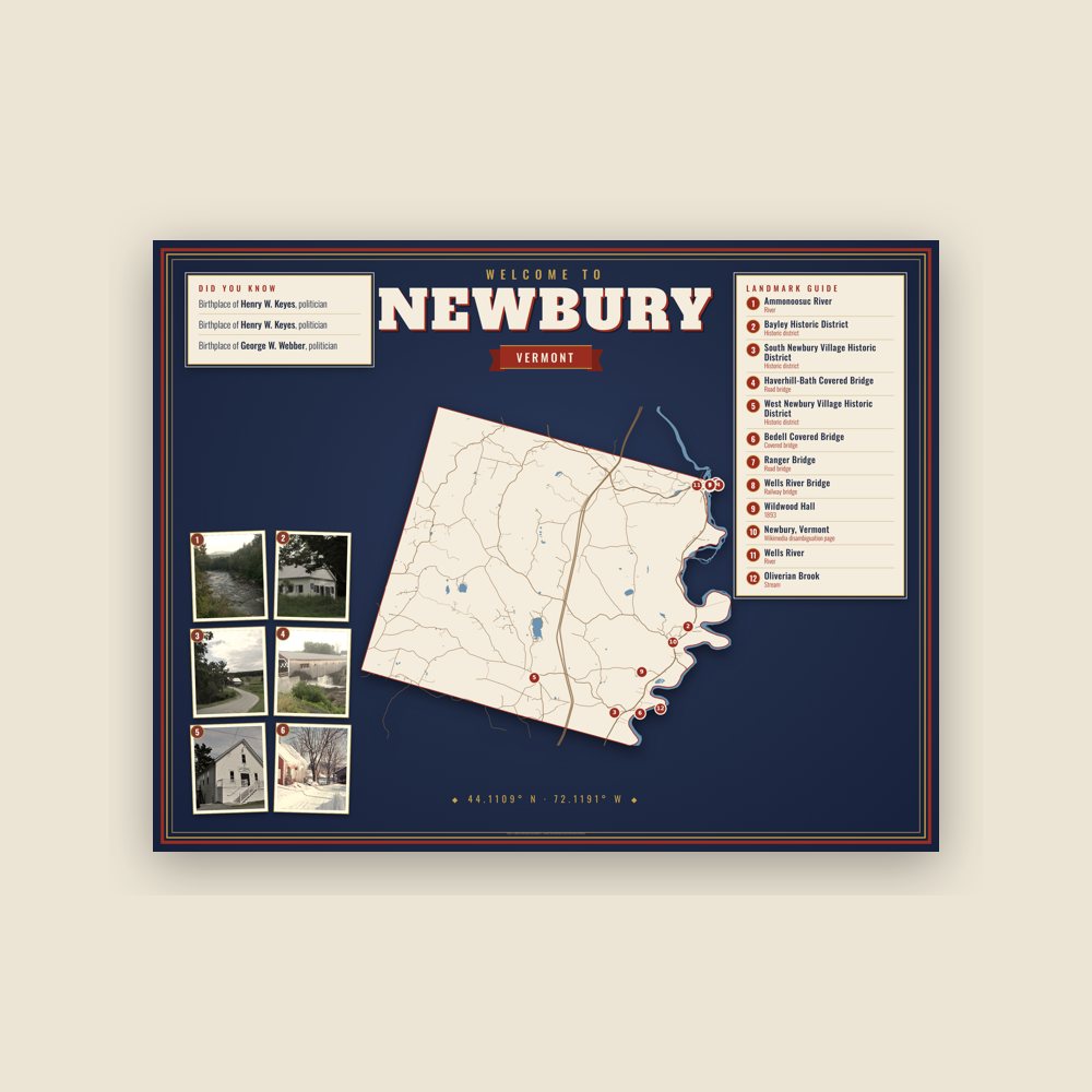 Newbury Map Placemat