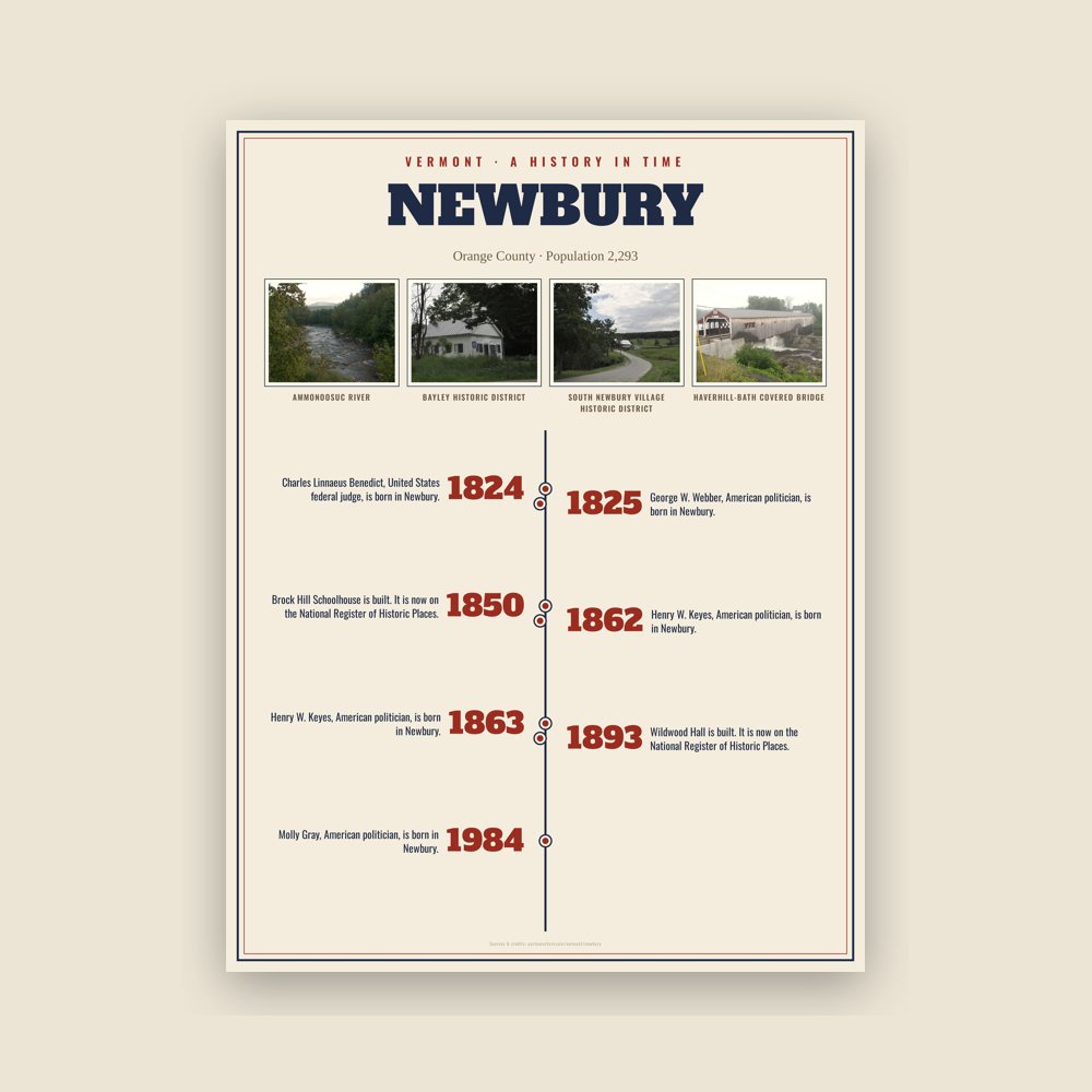Newbury History Timeline Poster
