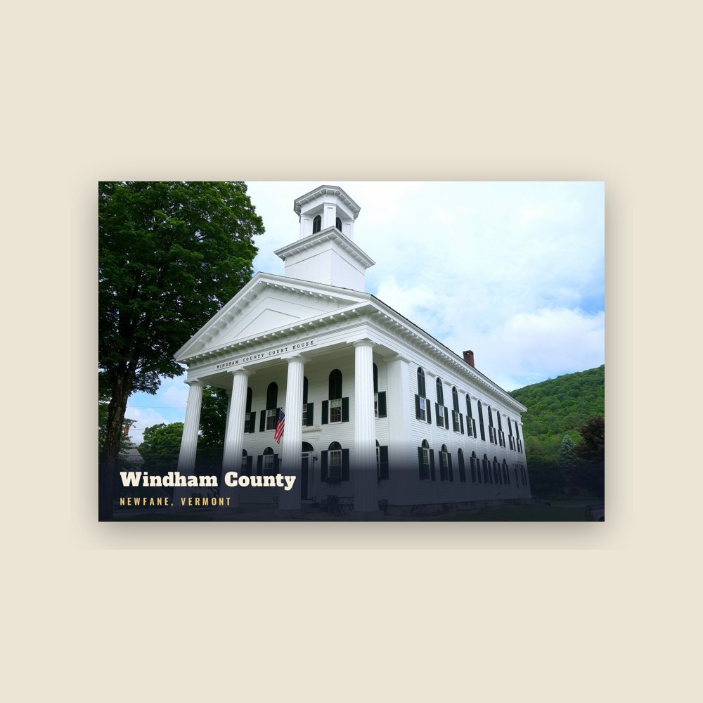 Newfane Windham County Postcard