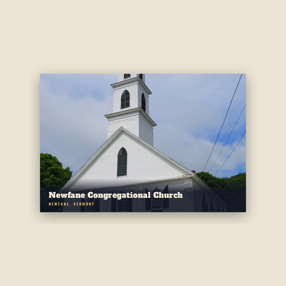 Newfane Newfane Congregational Church Postcard