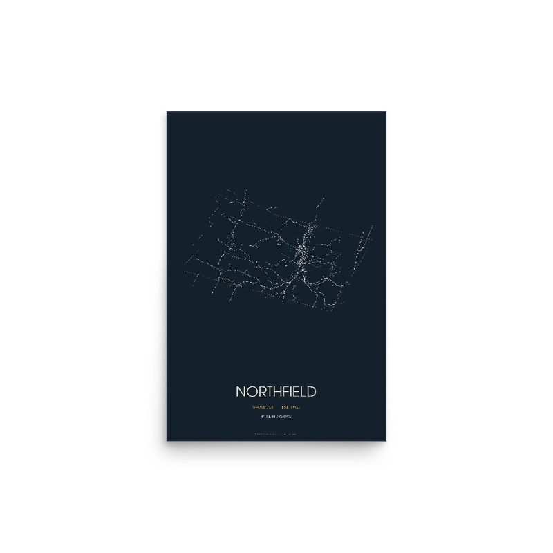 Northfield Street Map Poster · Midnight