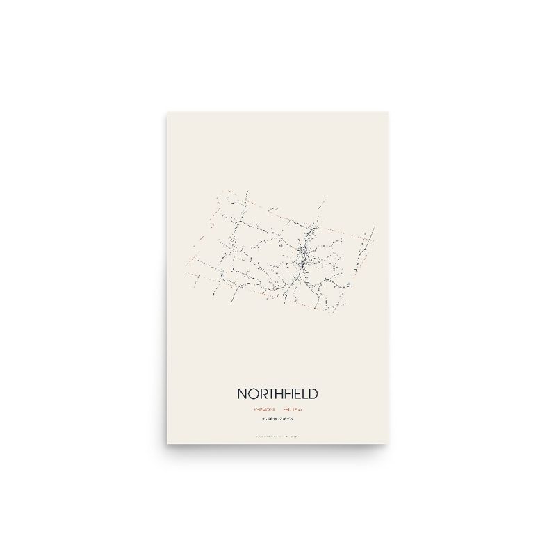 Northfield Street Map Poster · Linen
