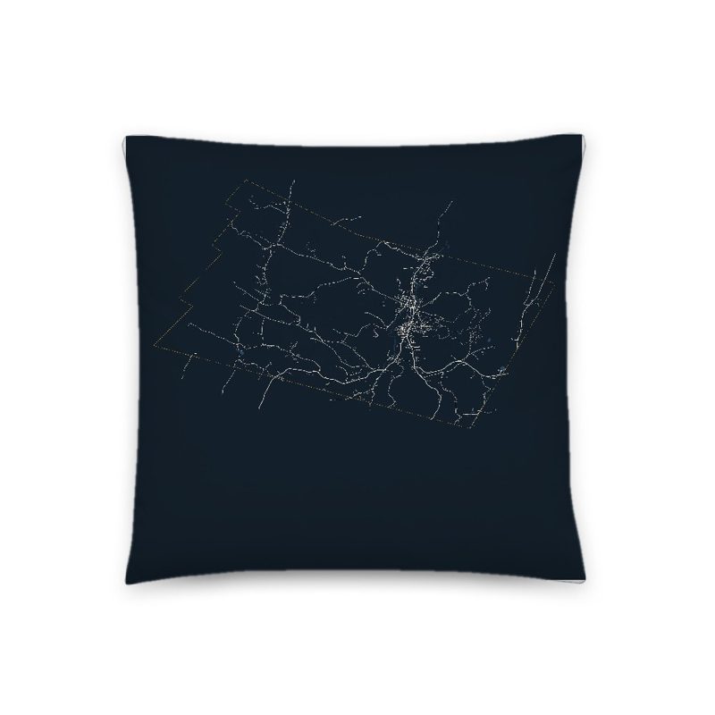 Northfield Map Throw Pillow