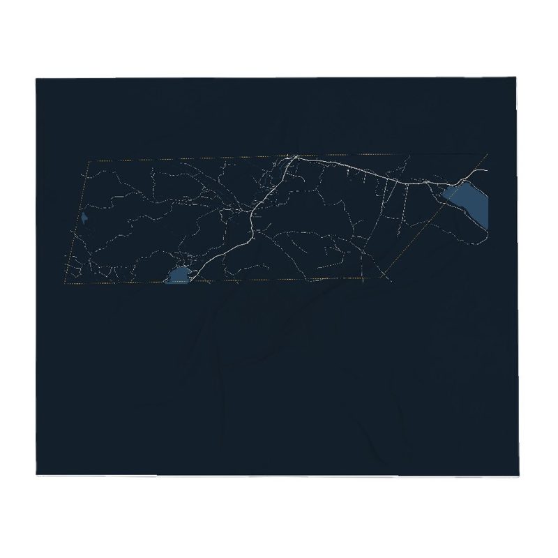 Norton Street Map Throw Blanket