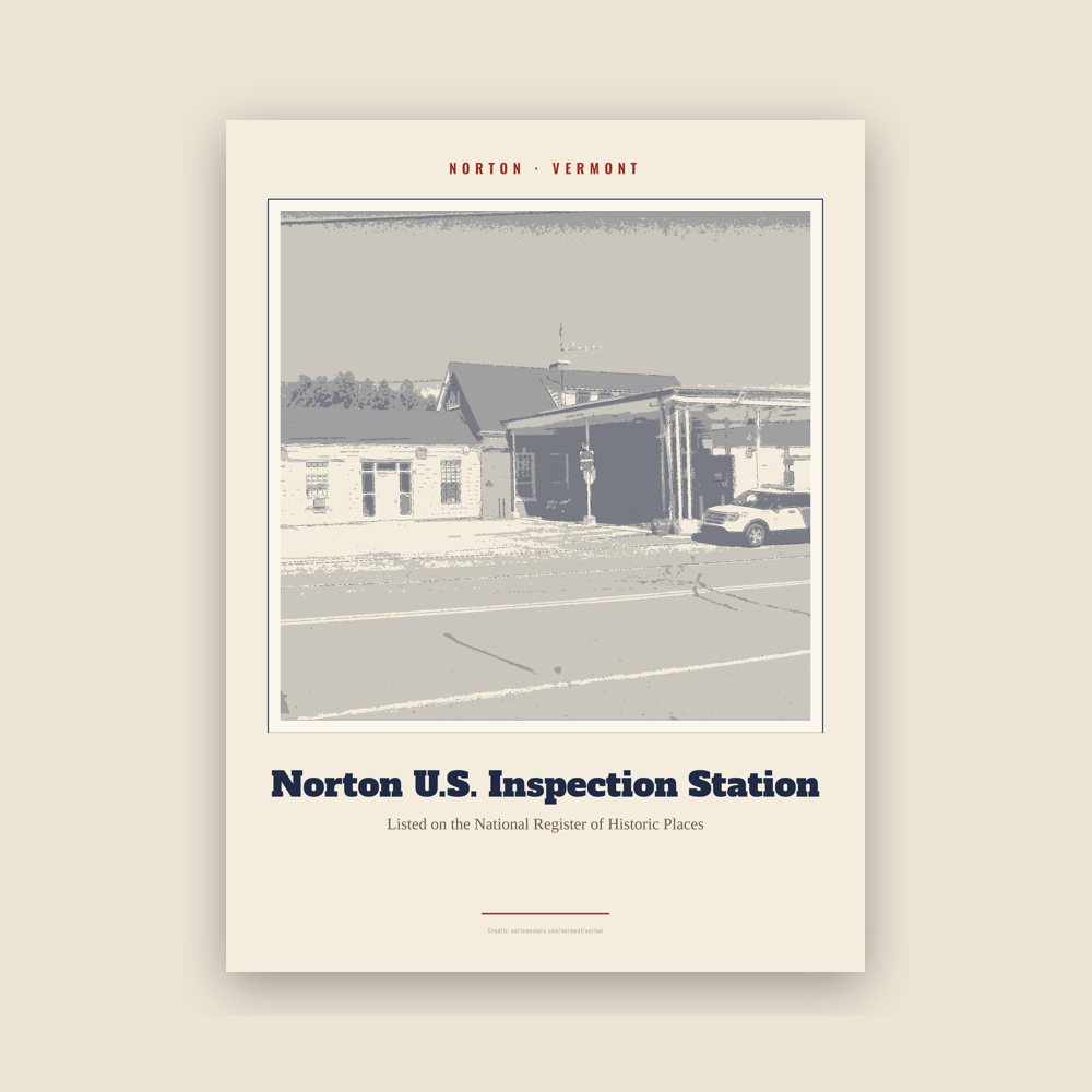 Norton Norton U.S. Inspection Station Landmark Print